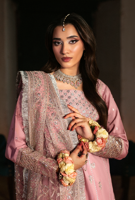 Saad Shaikh Roshaan Style — Mairaz Lilac Pink Three-Piece Suit