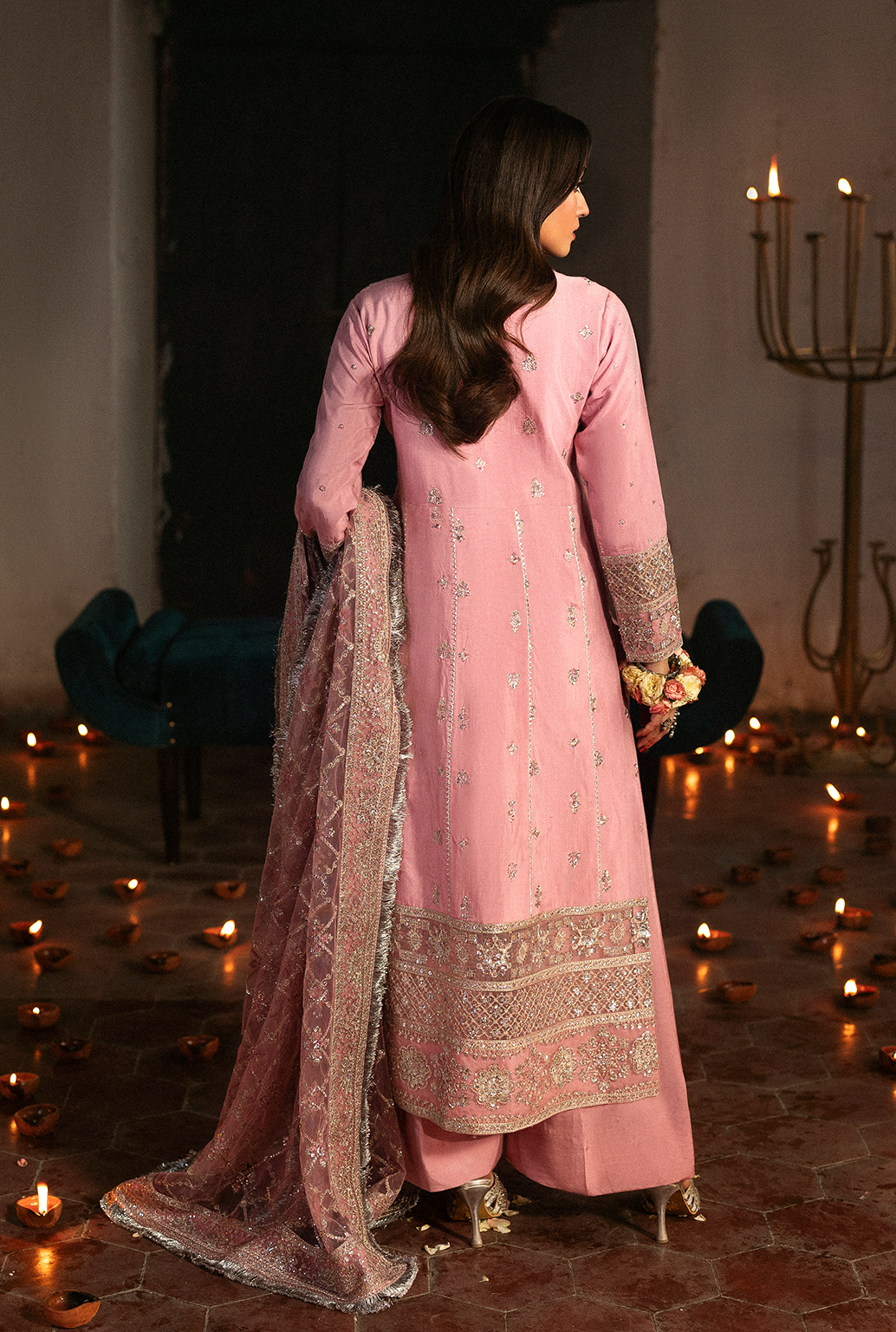 Saad Shaikh Roshaan Style — Mairaz Lilac Pink Three-Piece Suit