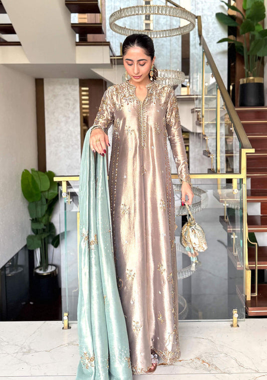 Republic Women Wear Noor Style — Mairaz Mauve & Turquoise Sharara