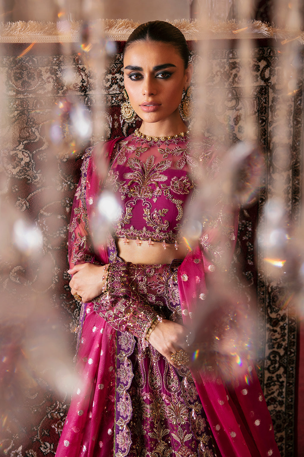 Afrozeh Abir Style — Mairaz Magenta Wedding Maxi
