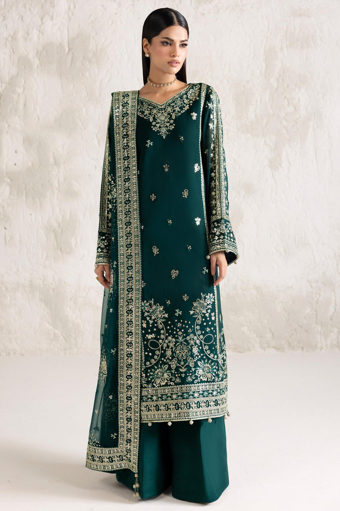 Farasha Gold Radiance Style — Mairaz Three-Piece Suit