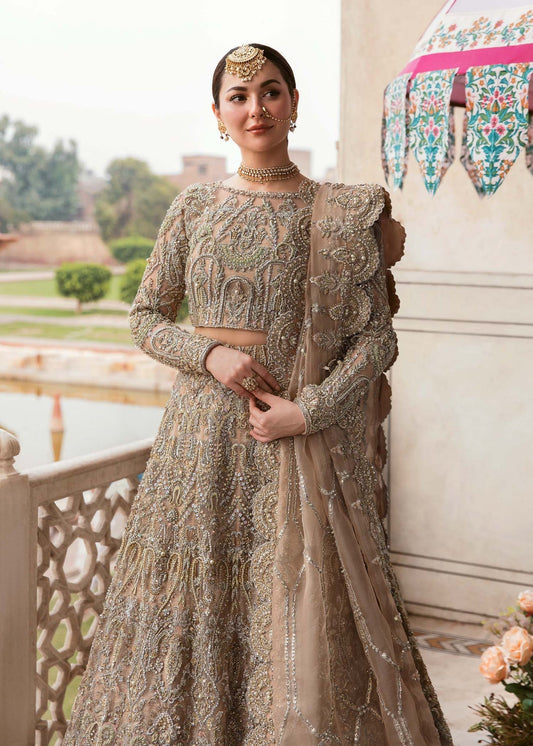Kanwal Malik Zaina Style — Mairaz Gold Lehenga