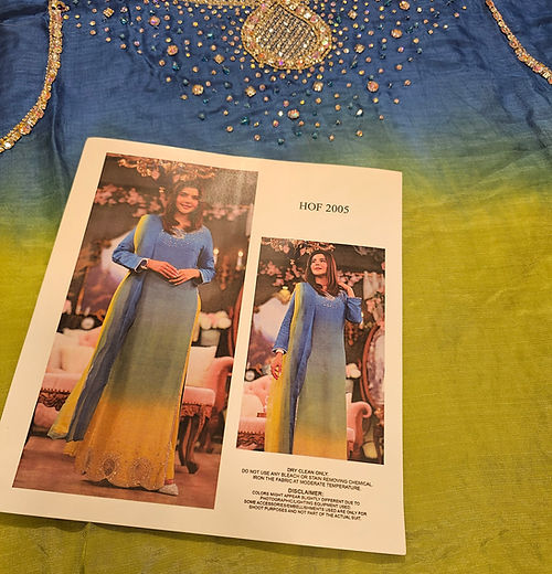 Farida Hasan Neon Ombre — Mairaz