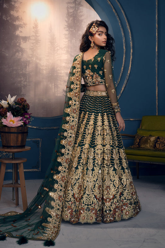 Akbar Aslam Cygnus U-1404 Style — Mairaz Lehenga