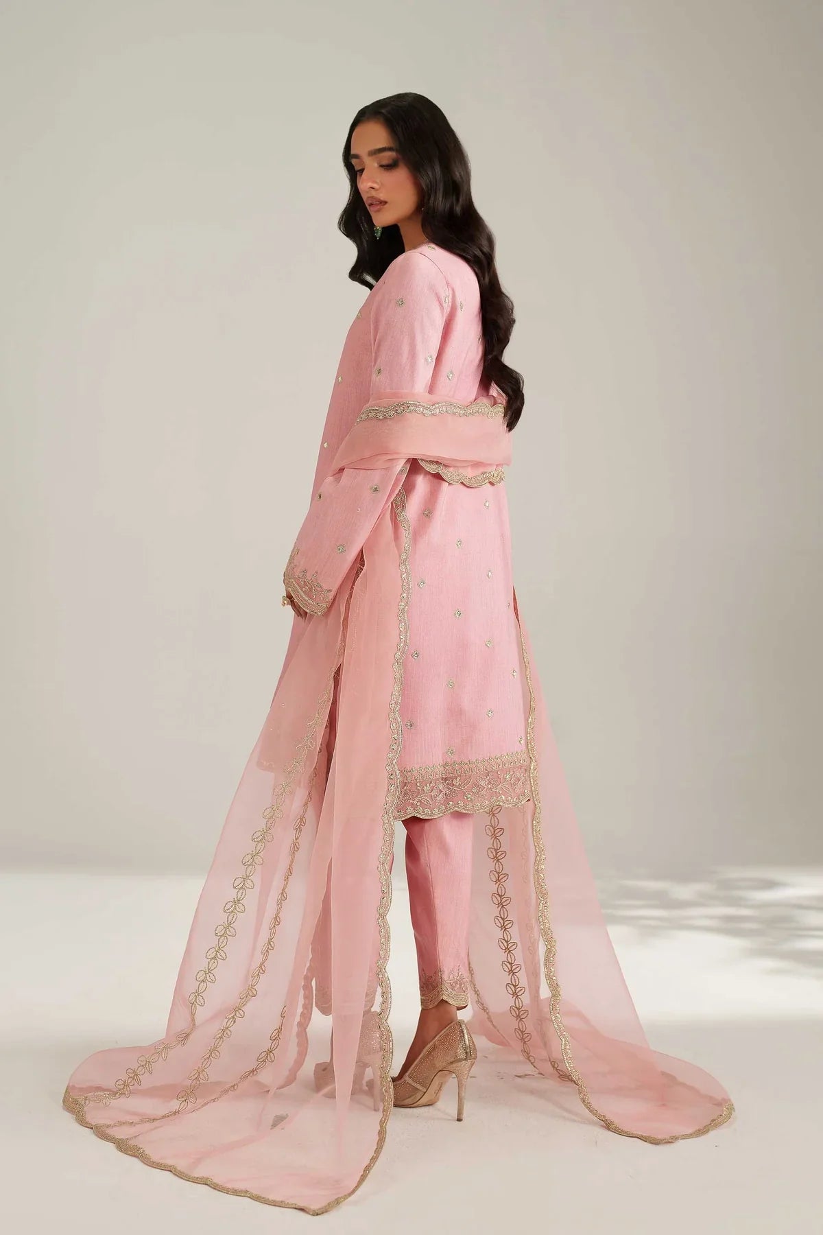 Akbar Aslam Afshe Style — Mairaz Ivory Three-Piece Suit