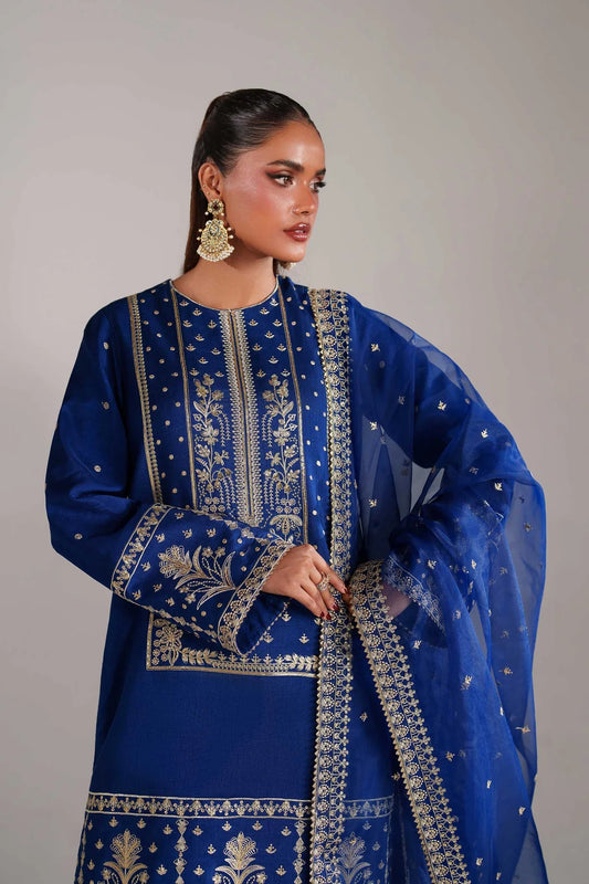 Akbar Aslam Nilam style — Mairaz Korean silk three-piece suit reference, view 2 of 5