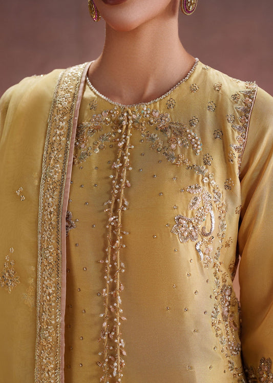 Dastoor Collection Amelie Style — Mairaz Butter Yellow Sharara