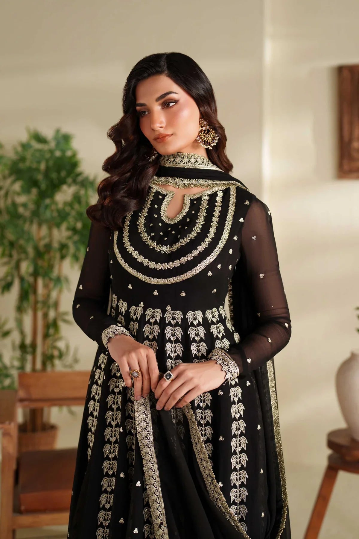 Akbar Aslam Parizay Style — Mairaz Ivory Three-Piece Suit