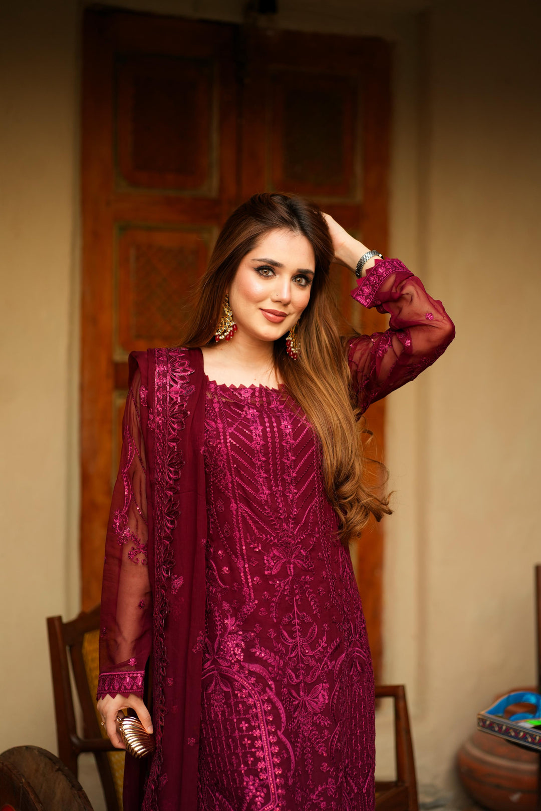 Maryams Gulbahar AFS-0003 Style — Mairaz Three-Piece Suit