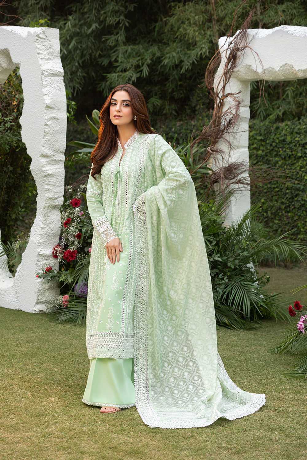 Sobia Nazir Design 7B Luxury Lawn 2025 L25-7B Style — Mairaz Three-Piece Suit