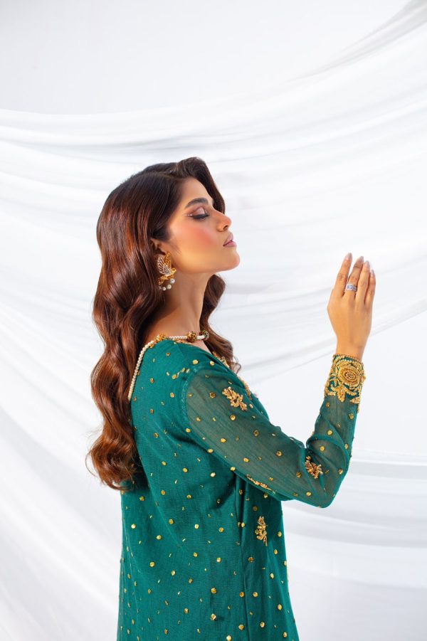 Sehrish Nadeem – Green Kamdani Style — Mairaz reproduction, product view 4 of 4