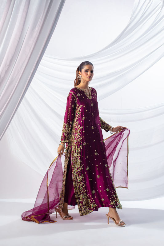 Expressive Magenta Style — Mairaz Magenta Three-Piece Suit