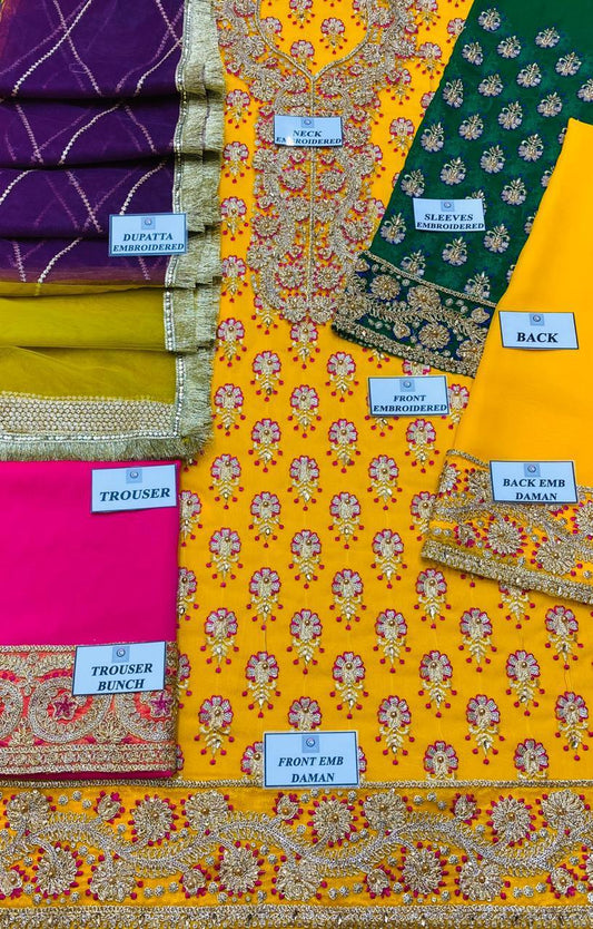 Haris Shakeel Style — Mairaz Yellow Three-Piece Suit