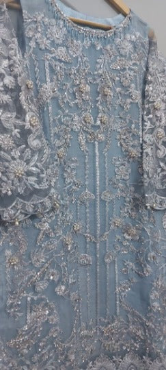 Mushq Adela Style — Mairaz Ice Blue Three-Piece Suit