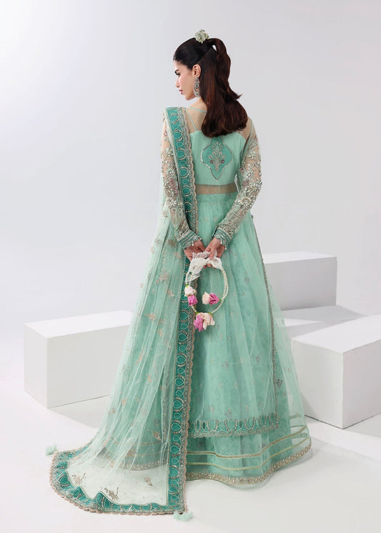 Crystal Bloom Style — Mairaz Aqua Green Three-Piece Suit