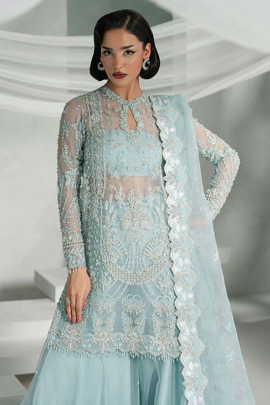 Khakaa Elyra Style by MAIRAZ — keyhole neckline, embroidered shirt and scalloped sleeve detail