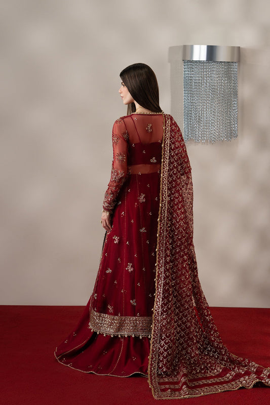 Florentine, made by MAIRAZ — red sharara, rear view