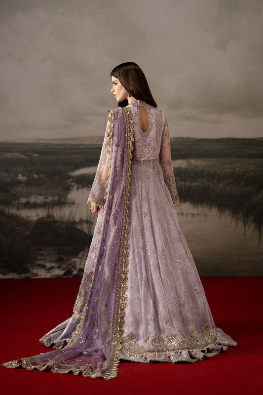Monet, made by MAIRAZ — light purple lehenga suit, rear view