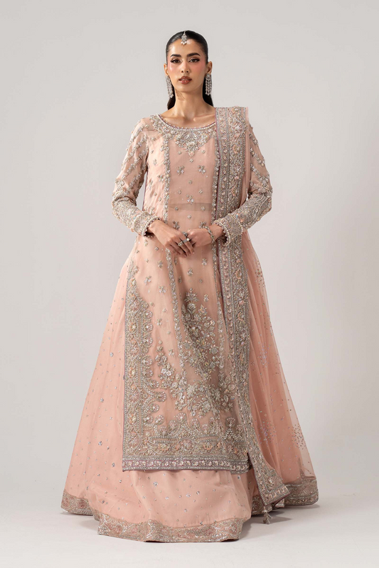 Maria B Velmira MC 26V1 13 Powder Pink full outfit front view