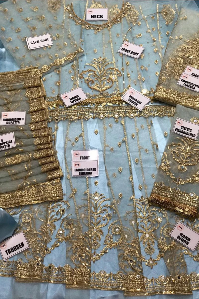 Aqua Blue Wedding Maxi — Mairaz