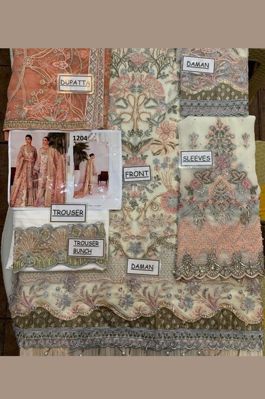 Fall Light Style — Mairaz Brown Salwar Kameez