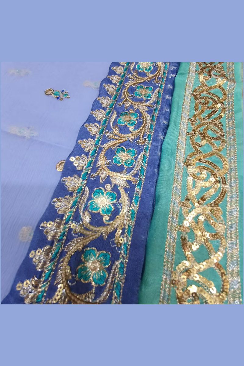 Farzeen Style — Mairaz Blue Salwar Kameez