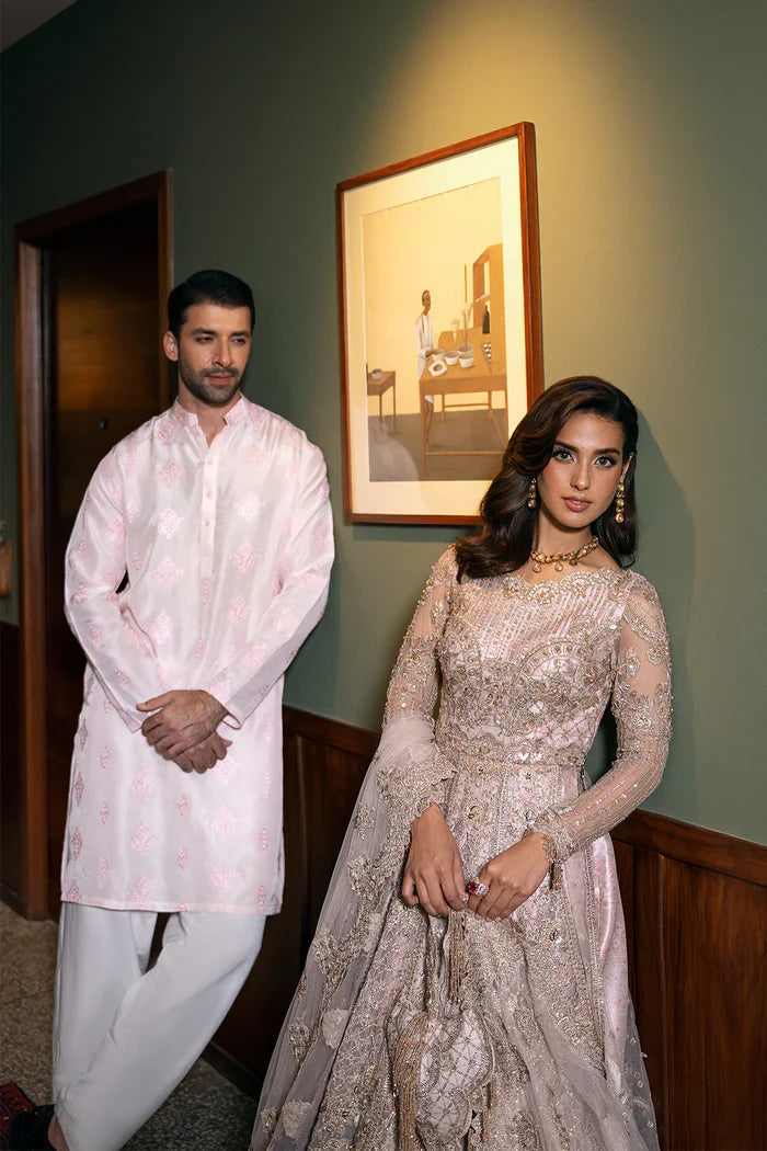Saira Rizwan Rigel SRF-D-03 style blush embroidered formal maxi – product view 9