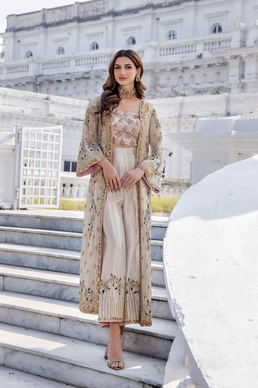 Shazia Kiyani Shano style — Mairaz champagne gown reference, view 2 of 6