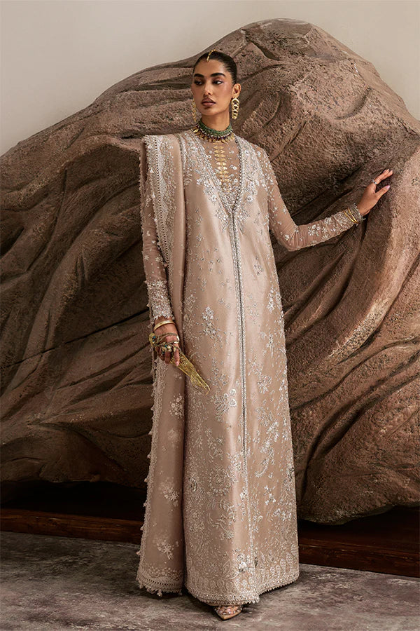 Suffuse Ismira Style nude beige embroidered formal outfit