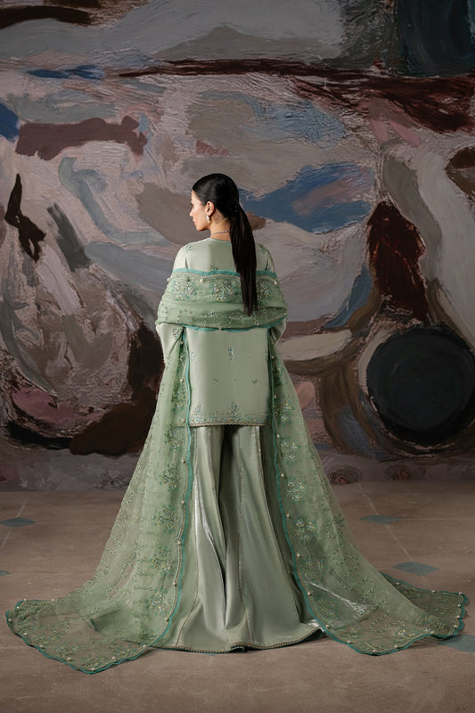 Ayzel Glowen Style — Mairaz Mint Green Three-Piece Suit