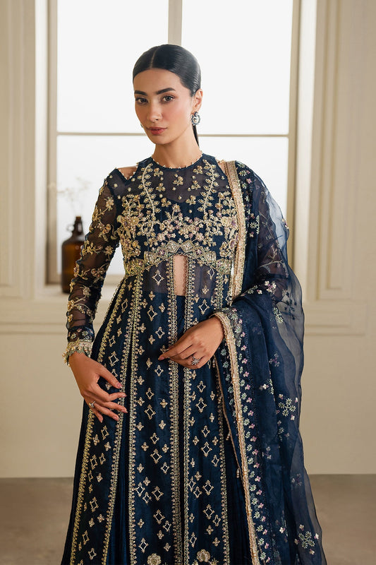 Ayzel Lunara Style — Mairaz Navy Blue Three-Piece Suit