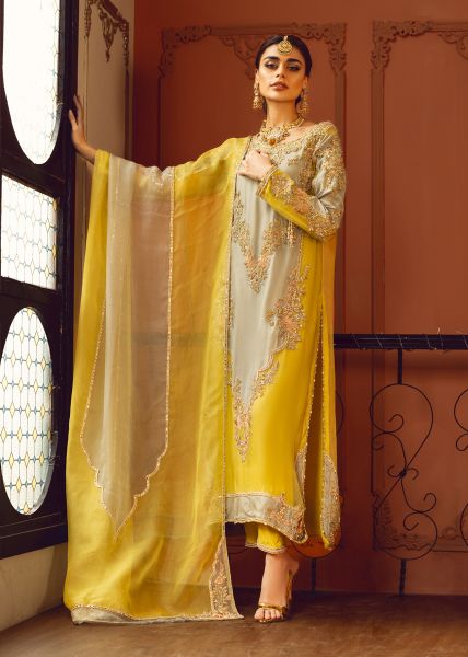 Sara Rohale Asghar Arched Blossom Style — Mairaz Sage & Jade Formal Ensemble
