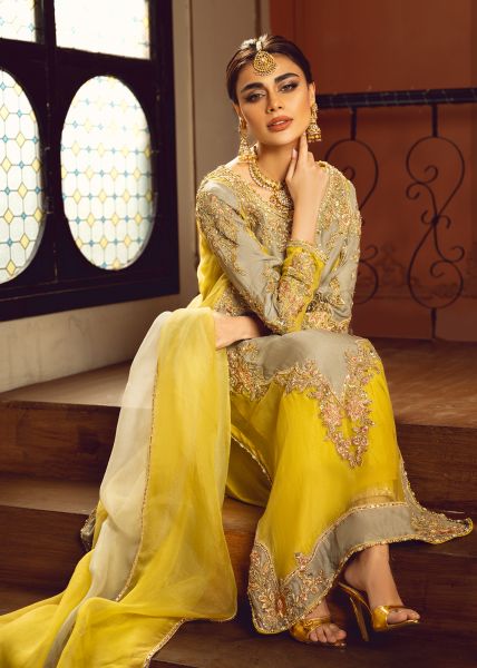 Sara Rohale Asghar Arched Blossom Style — Mairaz Sage & Jade Formal Ensemble