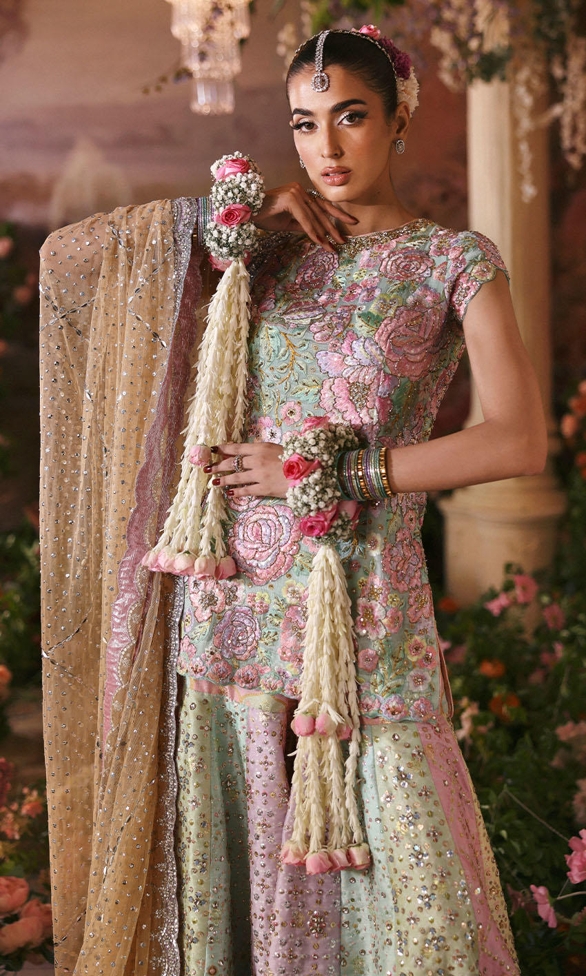 Nomi Ansari Rosebud style — Mairaz Multicolour Pastel Three-Piece Suit reference, view 2 of 8