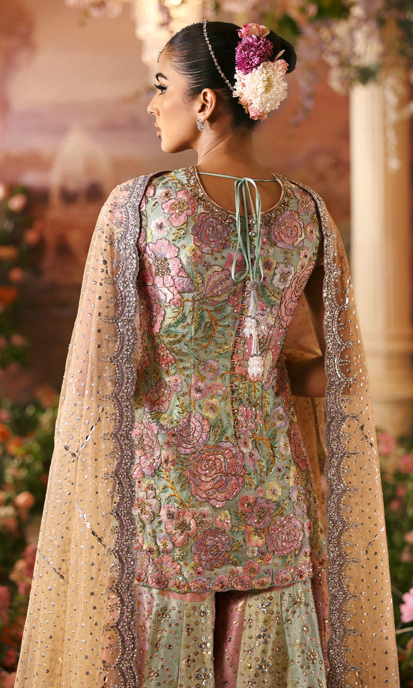 Nomi Ansari Rosebud style — Mairaz Multicolour Pastel Three-Piece Suit reference, view 3 of 8