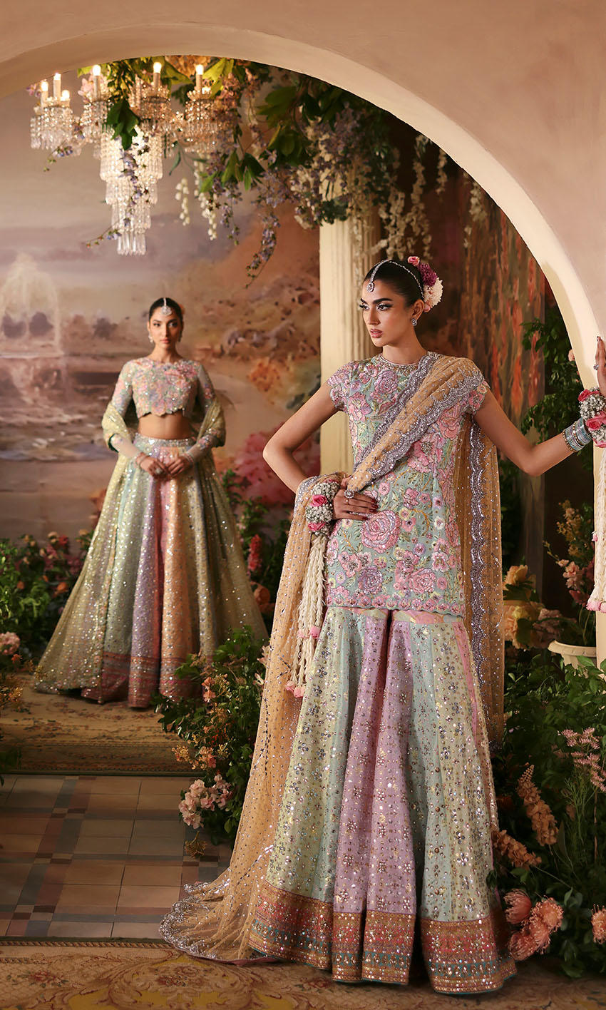Nomi Ansari Rosebud style — Mairaz Multicolour Pastel Three-Piece Suit reference, view 4 of 8