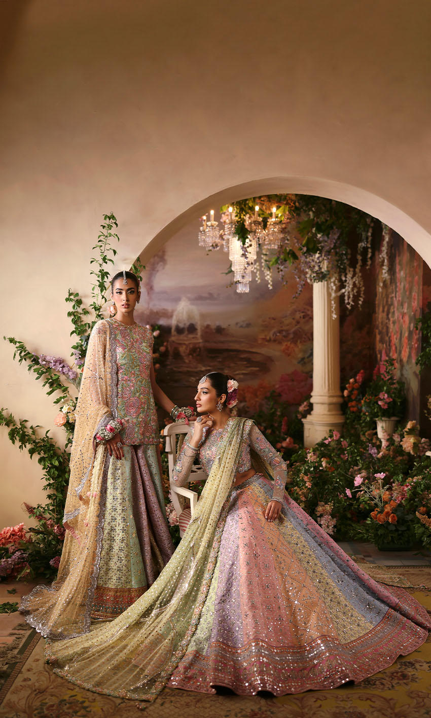 Nomi Ansari Rosebud style — Mairaz Multicolour Pastel Three-Piece Suit reference, view 8 of 8