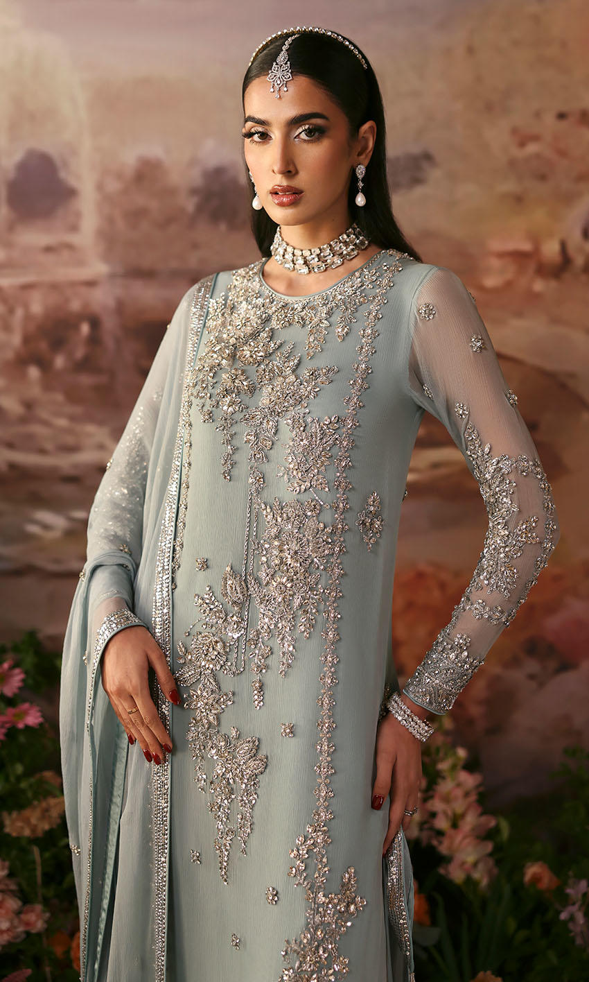 Nomi Ansari Endless Sky style powder blue formal — Mairaz reproduction, view 6 of 6