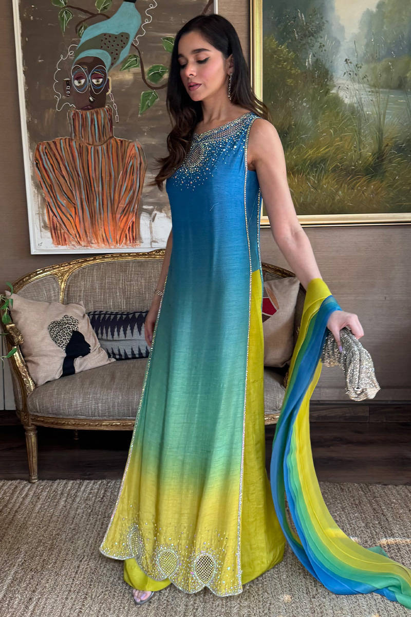 Farida Hasan Neon Ombre — Mairaz