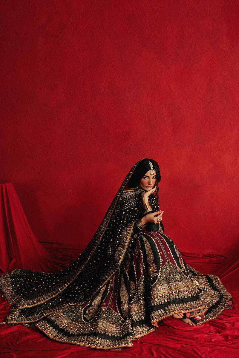 Republic Dil Raas Style — Mairaz Black & Maroon Sharara