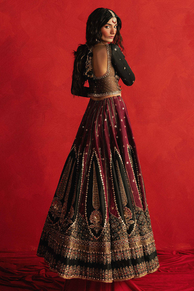 Republic Dil Raas Style — Mairaz Black & Maroon Sharara