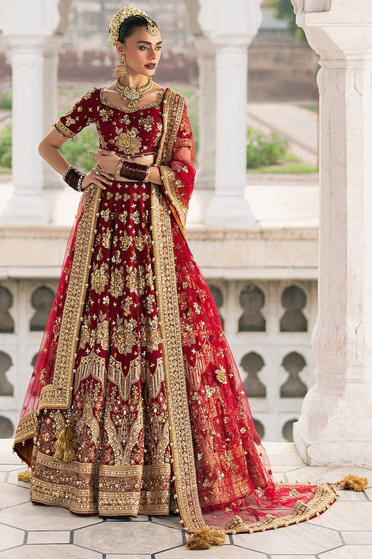 MNR Bia Jaan Style — Mairaz Red Lehenga