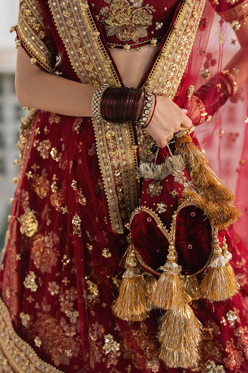 MNR Bia Jaan Style — Mairaz Red Lehenga