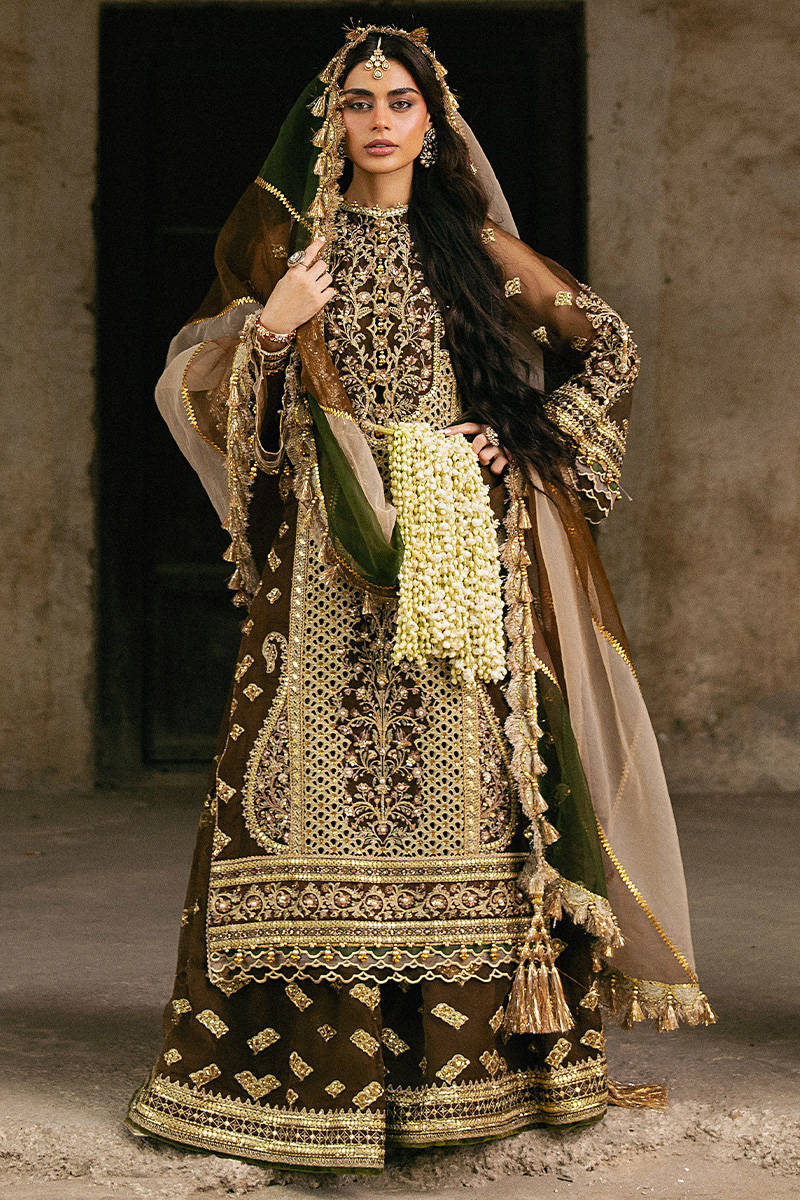 MNR Tabeer Style — Mairaz Brown Sharara
