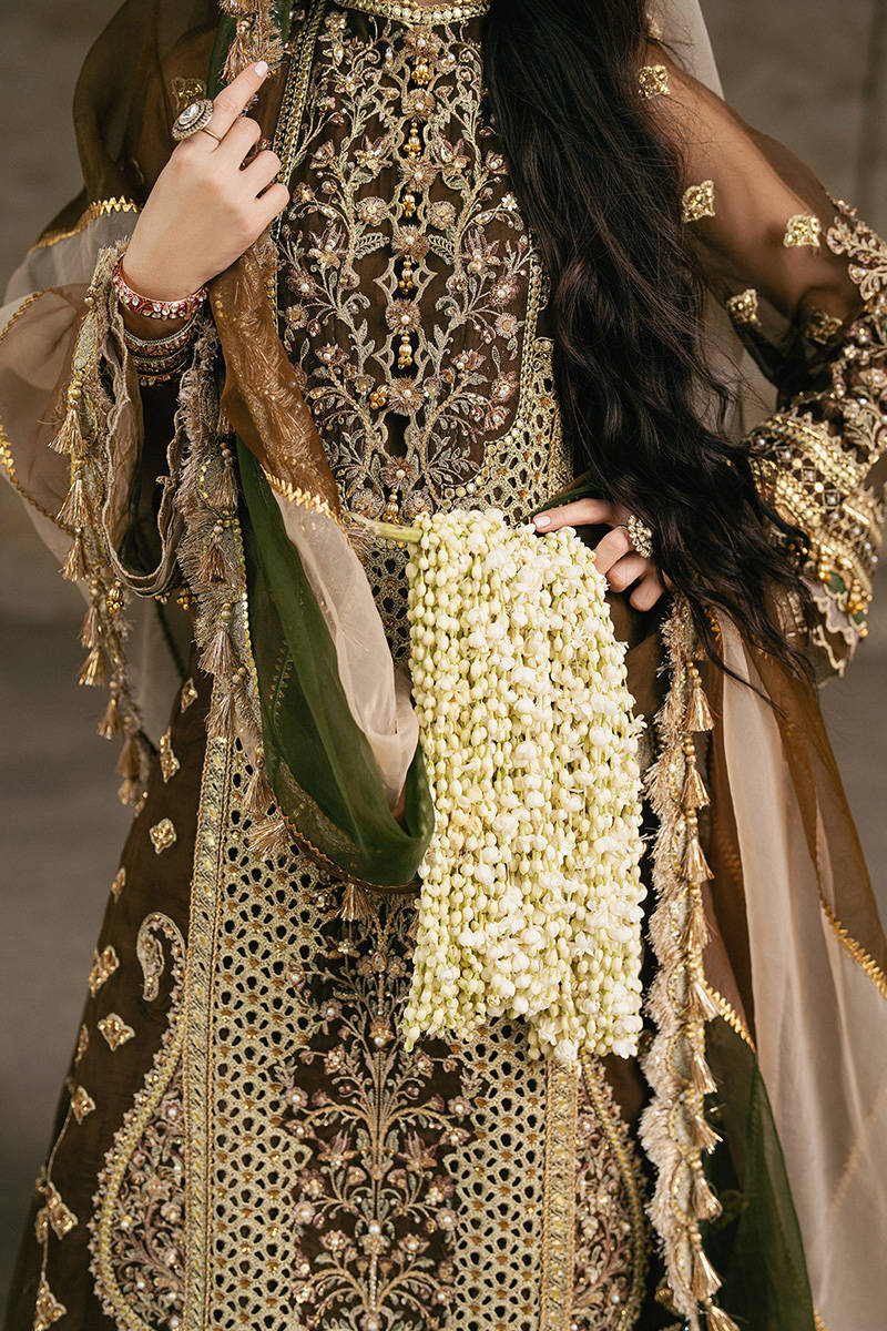 MNR Tabeer Style — Mairaz Brown Sharara