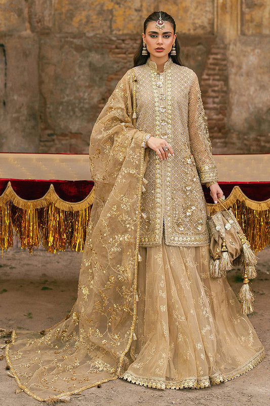 MNR Roshni Style — Mairaz Skin-Toned Gharara