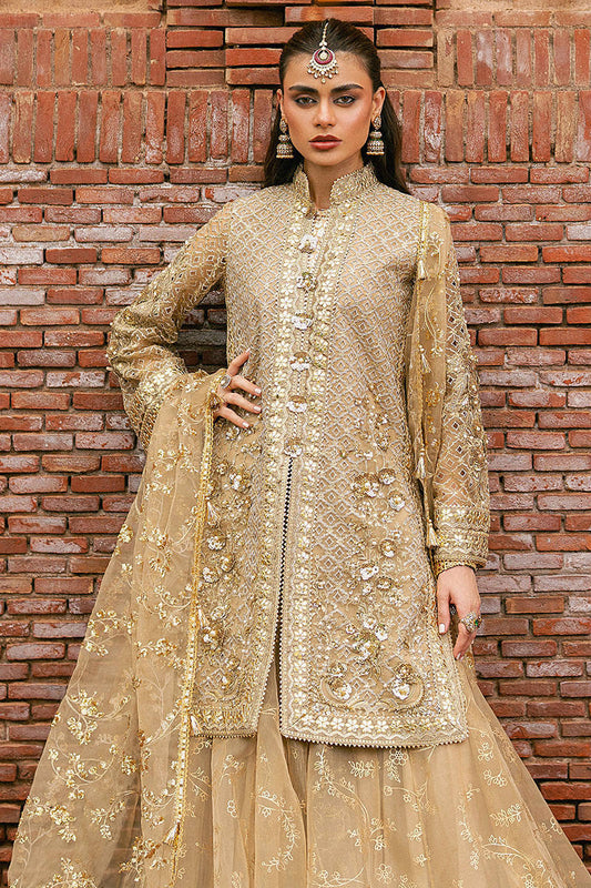 MNR Roshni Style — Mairaz Skin-Toned Gharara