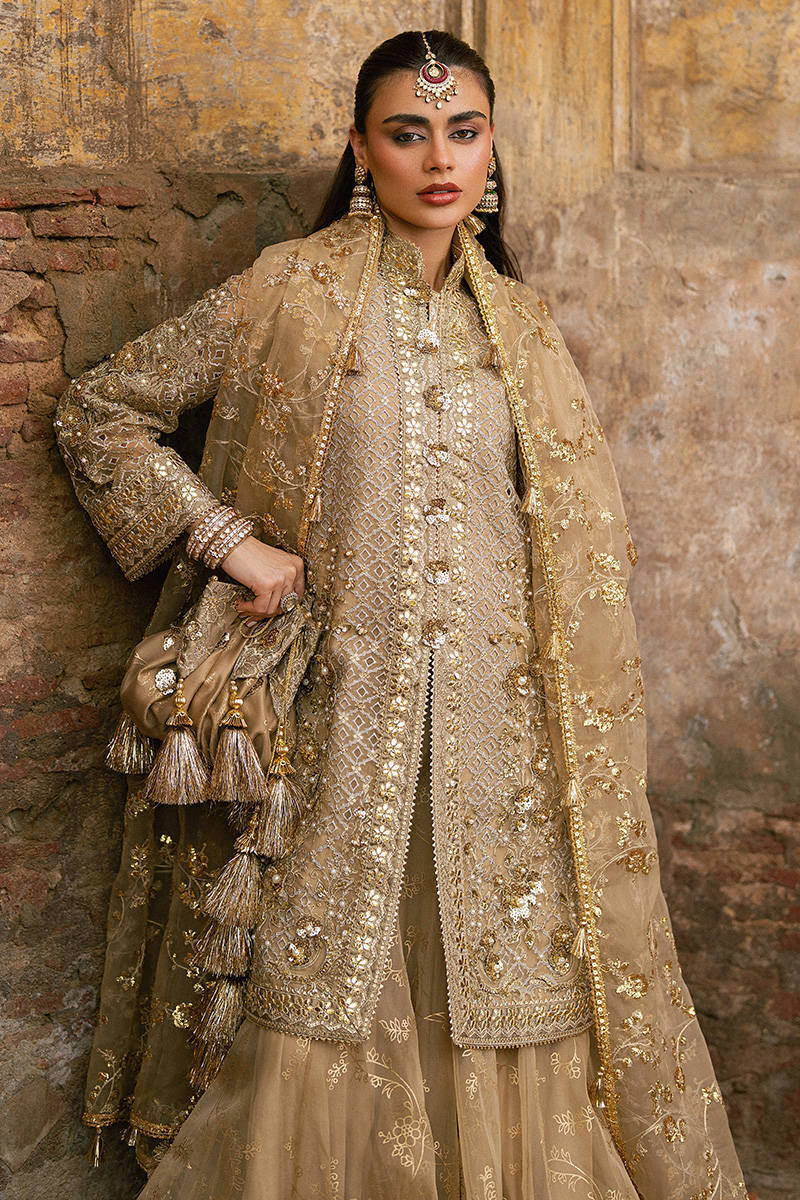 MNR Roshni Style — Mairaz Skin-Toned Gharara