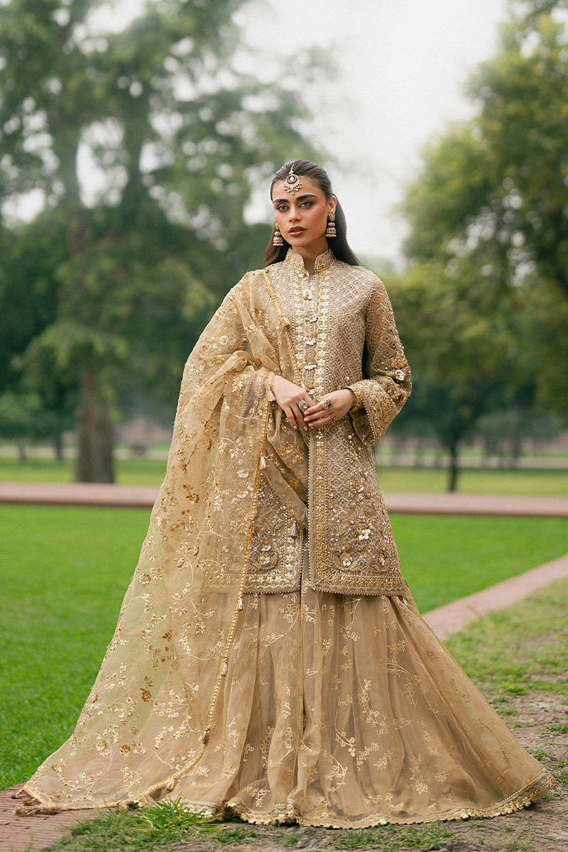 MNR Roshni Style — Mairaz Skin-Toned Gharara