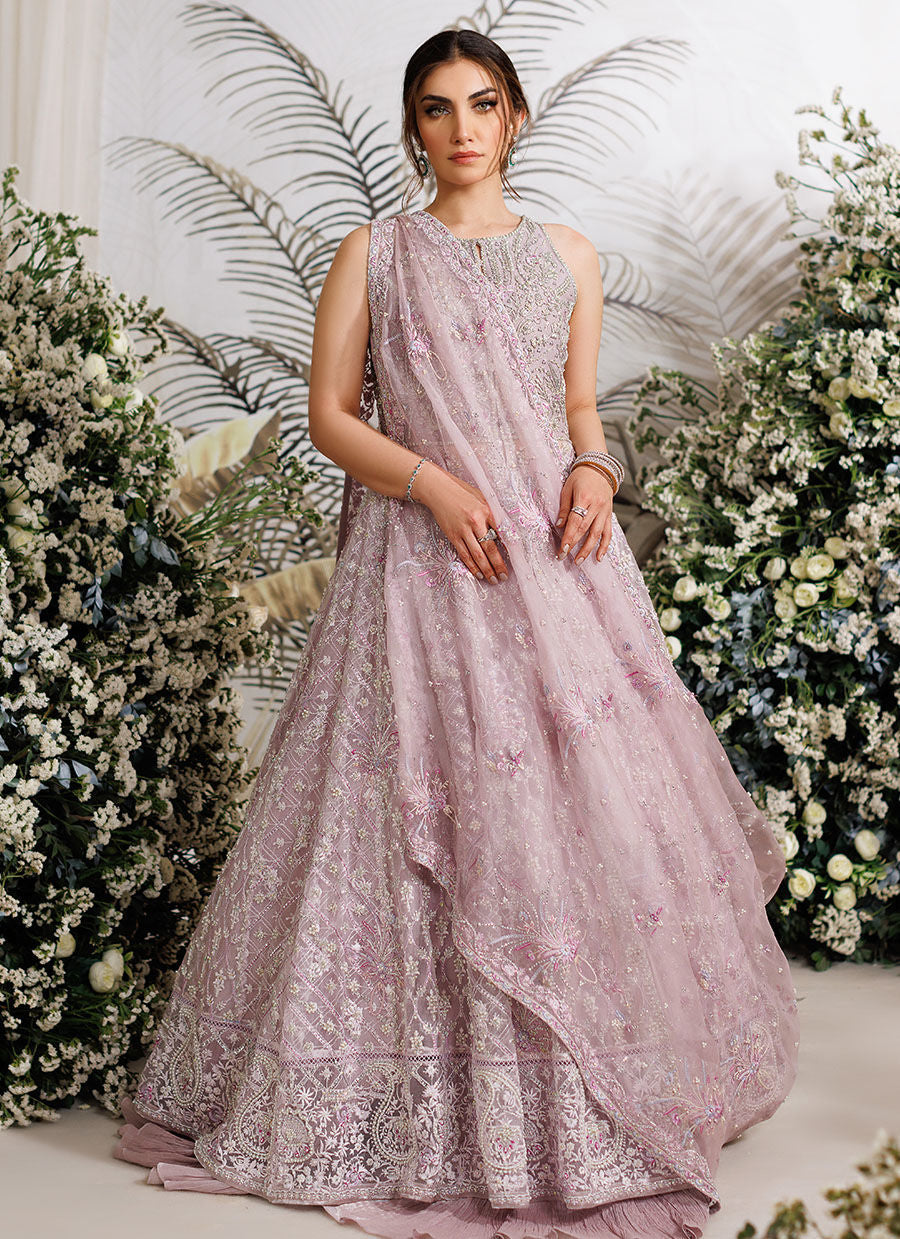 Farah Talib Aziz Iris Style — Mairaz Mauve Wedding Maxi